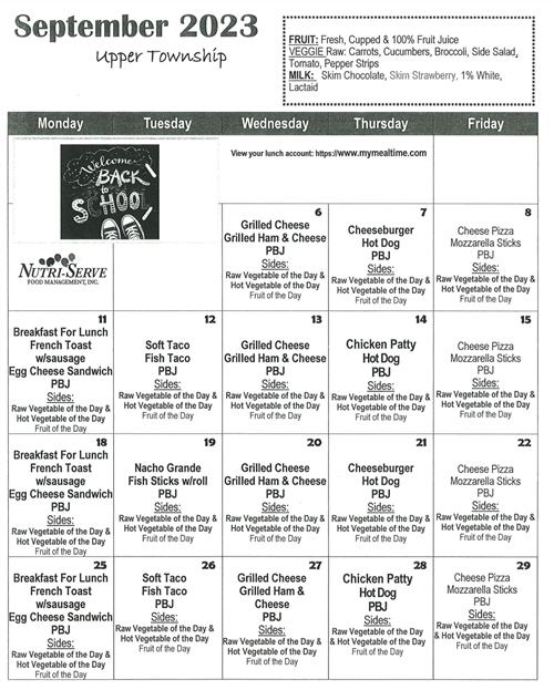 September Menu